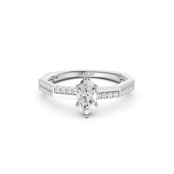 Octad Marquise Alternate Pavé Ring