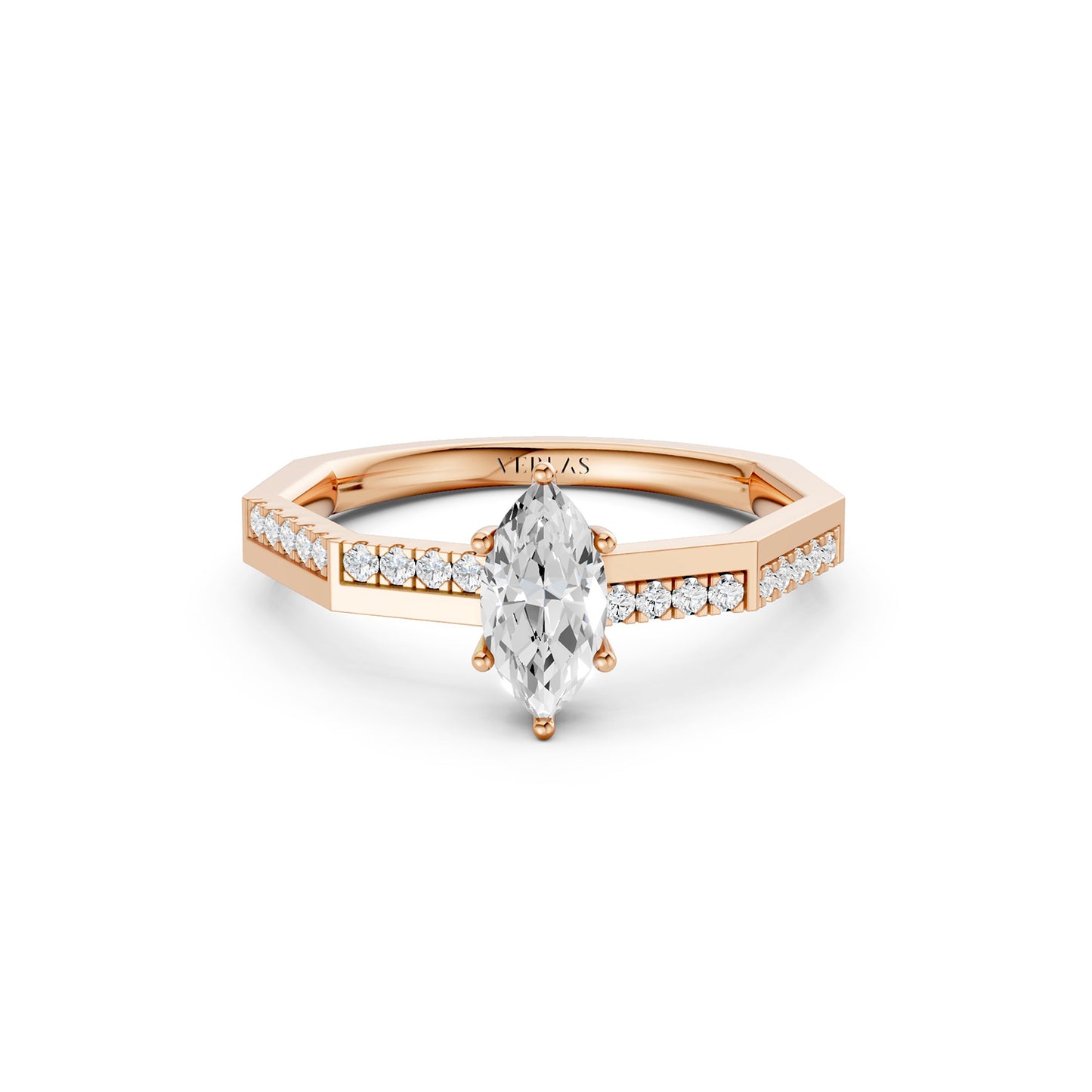 Octad Marquise Alternate Pavé Ring