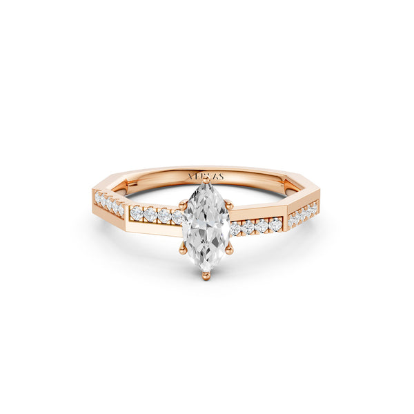 Octad Marquise Alternate Pavé Ring