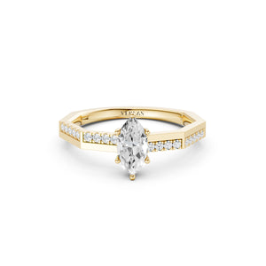 Octad Marquise Alternate Pavé Ring