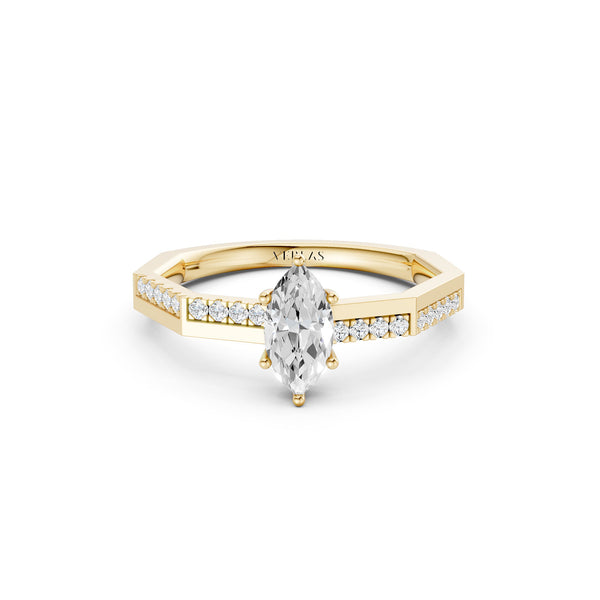 Octad Marquise Alternate Pavé Ring