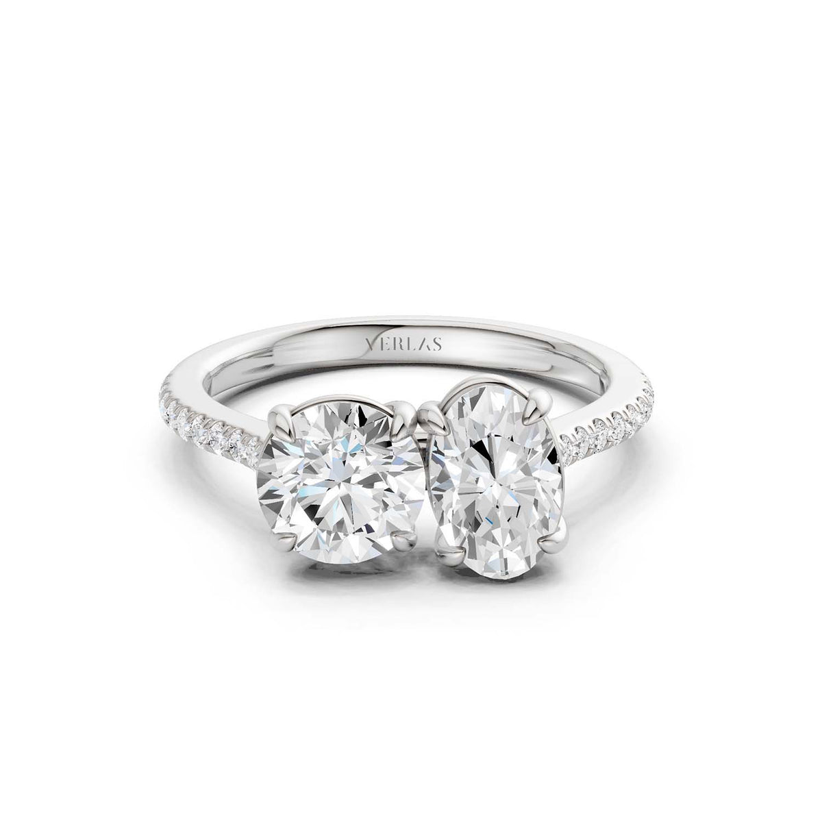 Round Oval Toi-et-Moi Signature Ring