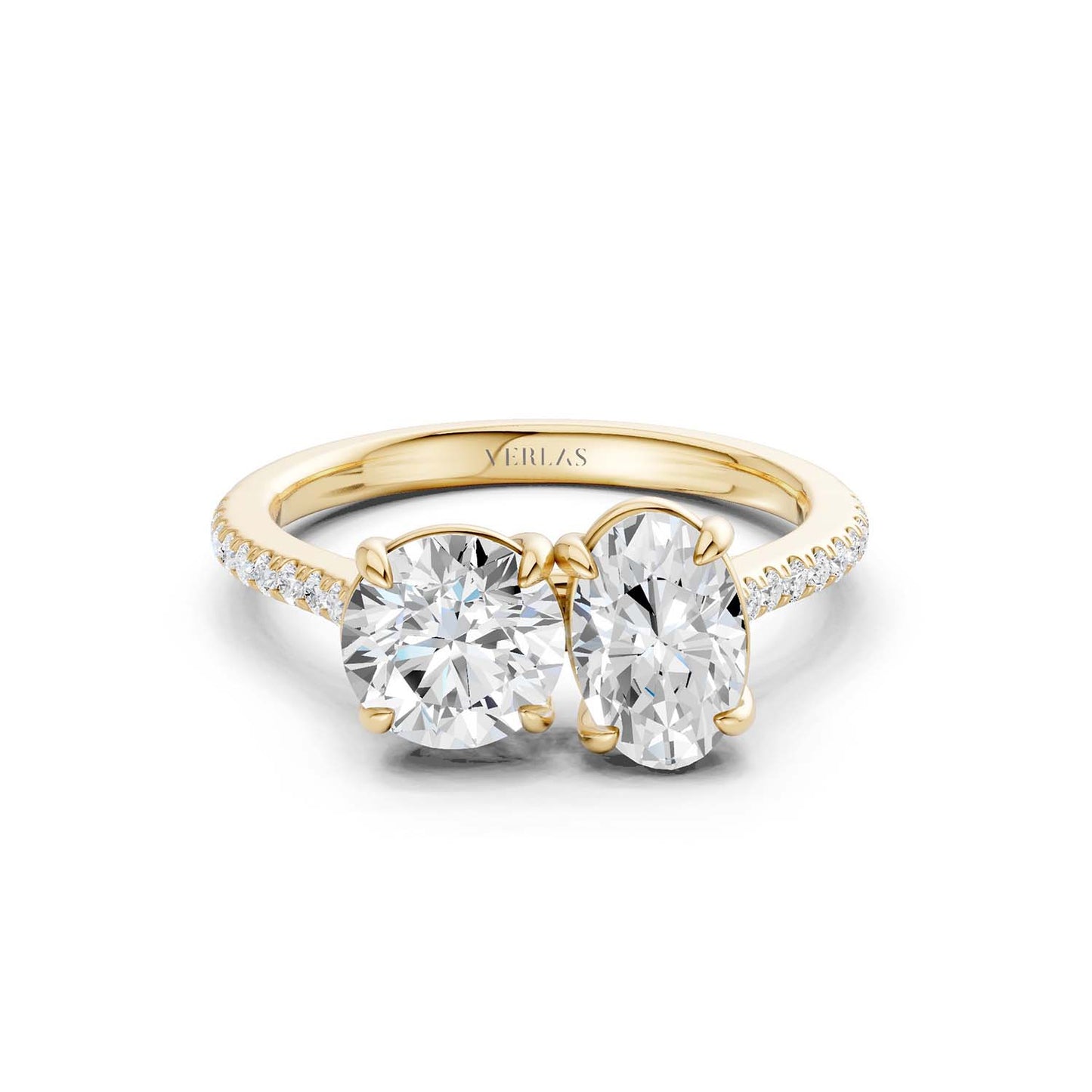 Round Oval Toi-et-Moi Signature Ring