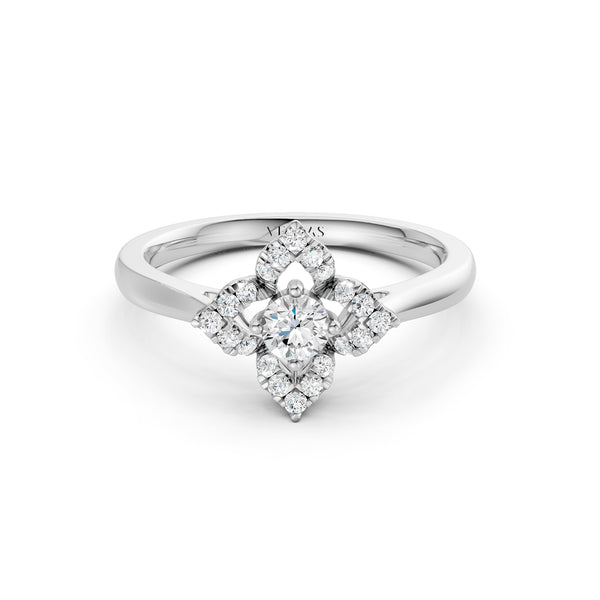 Floral Halo Ring