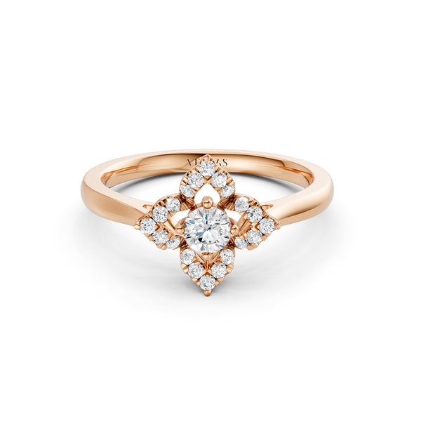 Floral Halo Ring