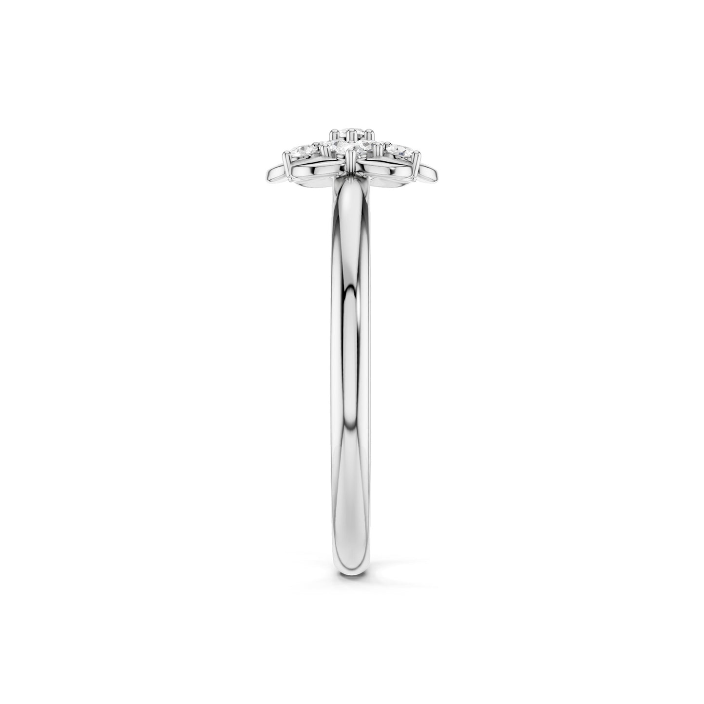 Blooming Floral Cluster Ring