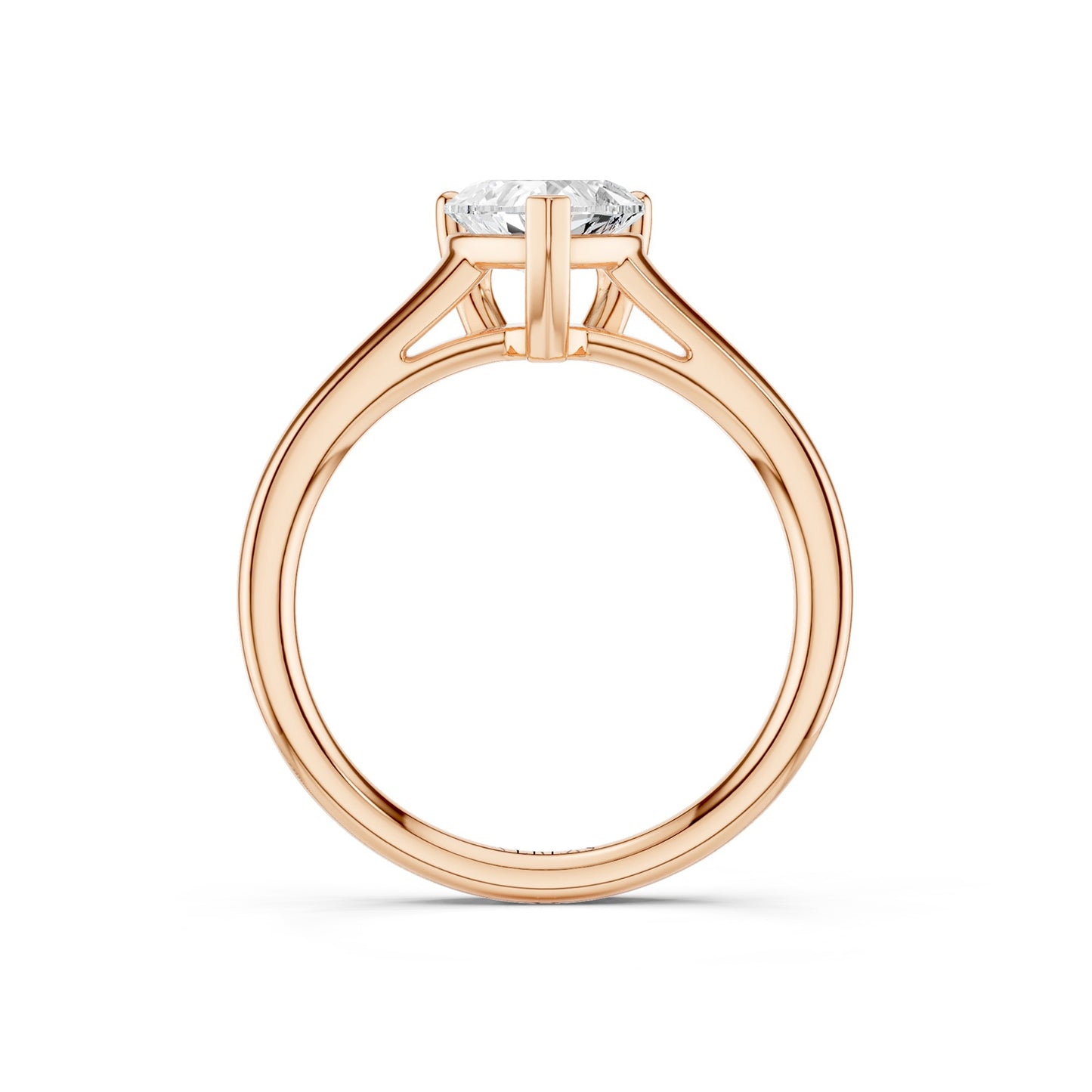 Heart Solitaire Ring Medium