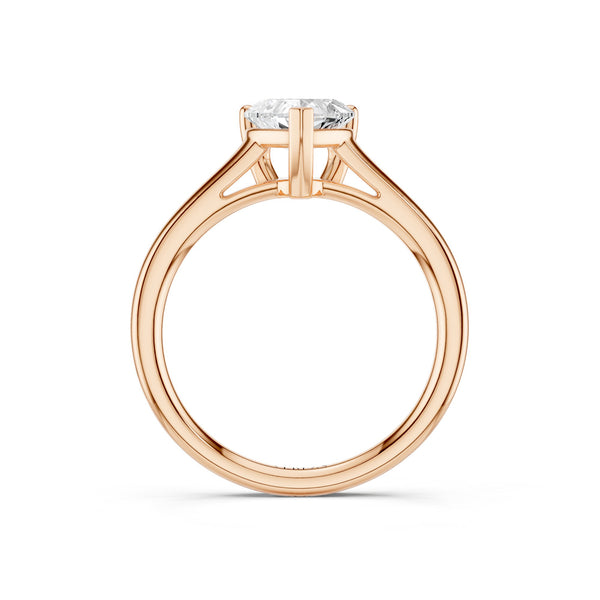 Heart Solitaire Ring Medium