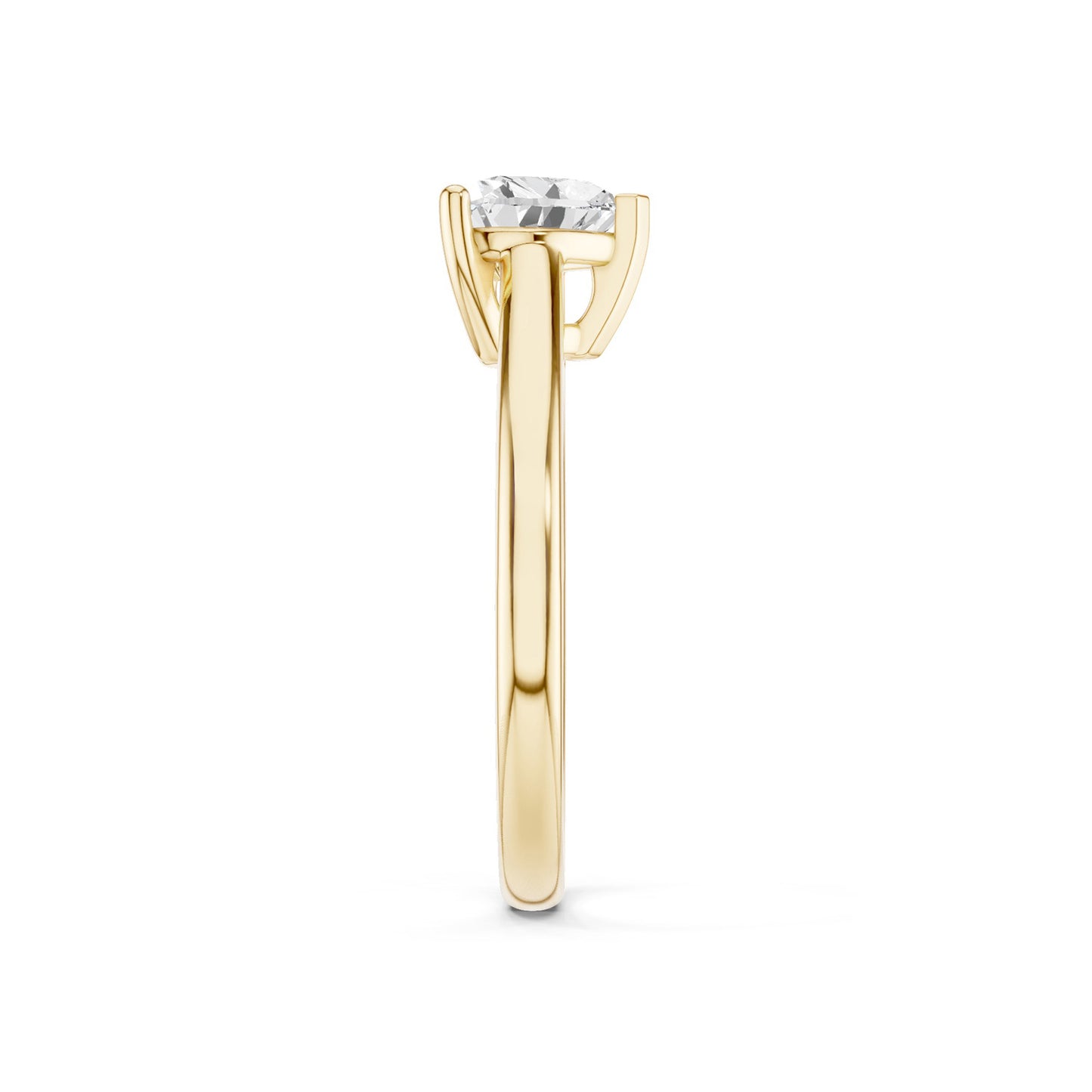 Heart Solitaire Ring Medium