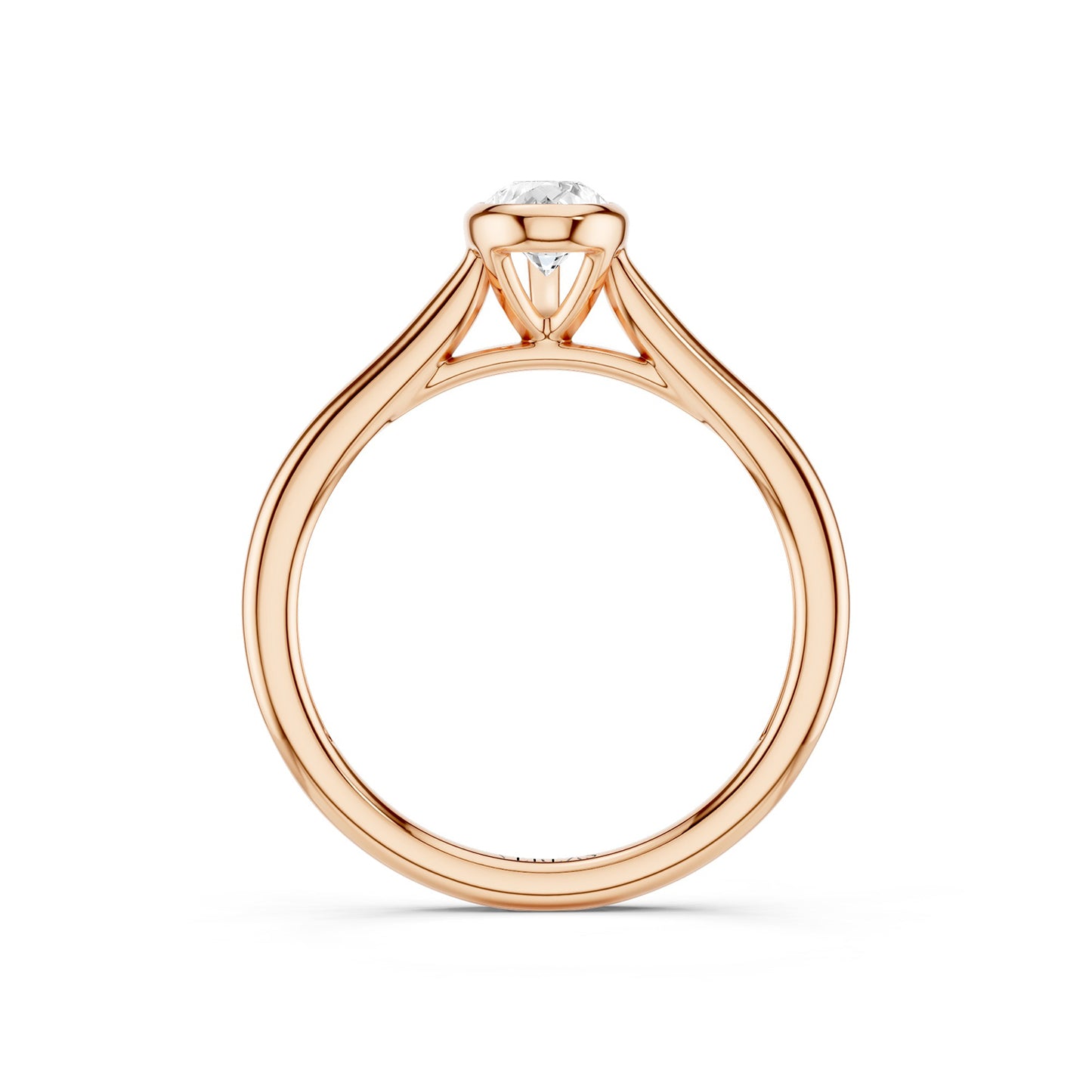 Pear-Cut Bezel Solitaire Ring