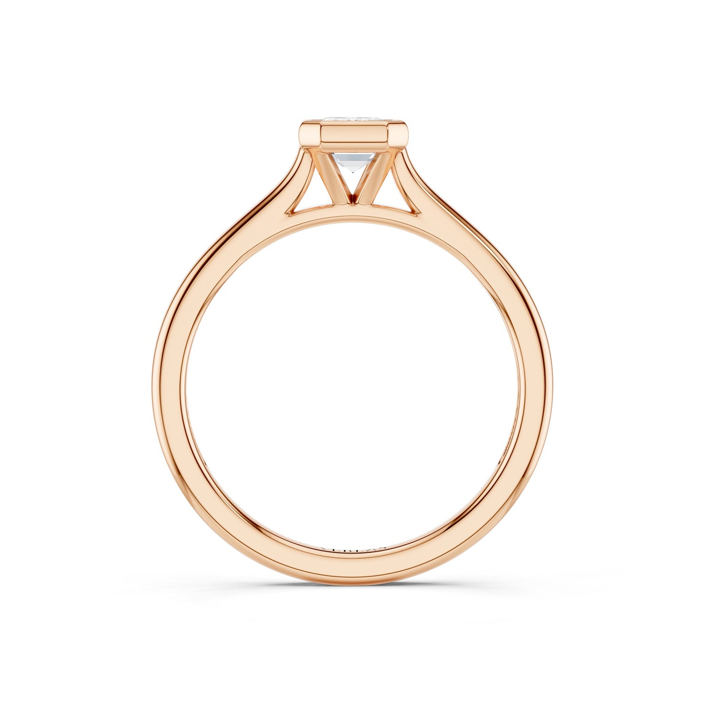 Emerald Cut Bezel Ring