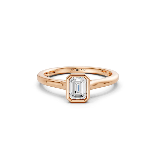 Emerald Cut Bezel Ring