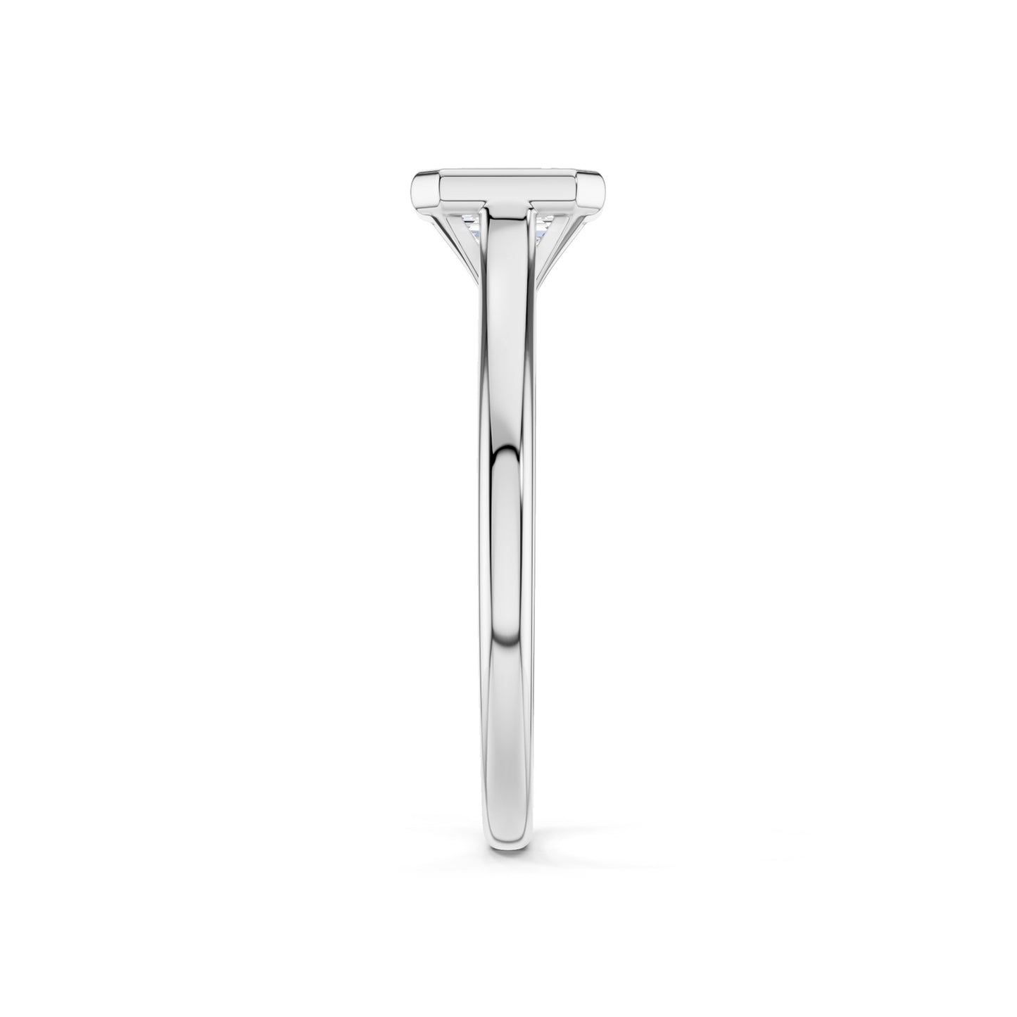 Emerald Cut Bezel Ring