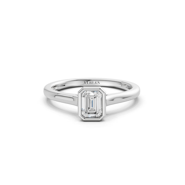 Emerald Cut Bezel Ring