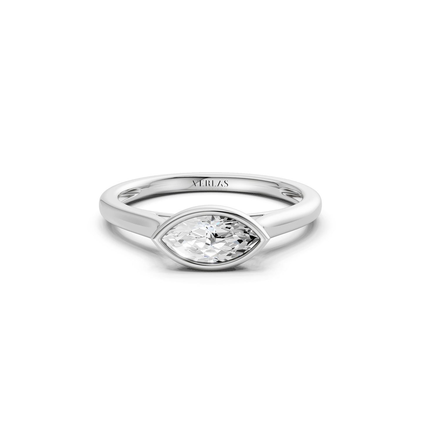 Marquise East-West Bezel Ring