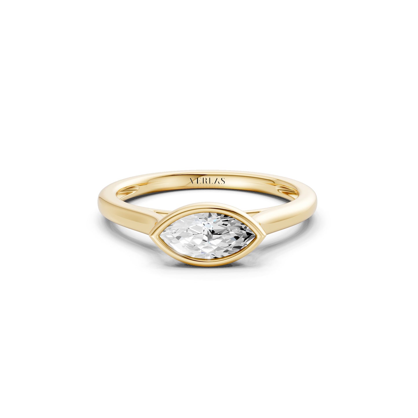 Marquise East-West Bezel Ring