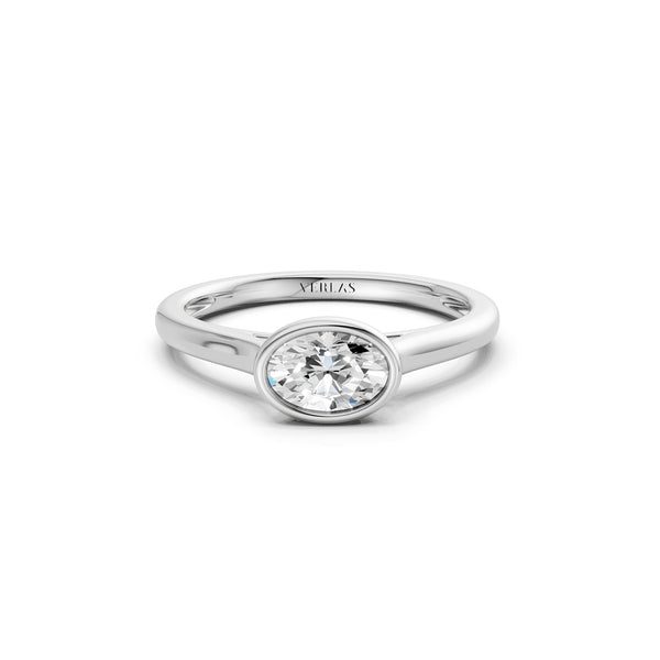 Oval East-West Bezel Ring