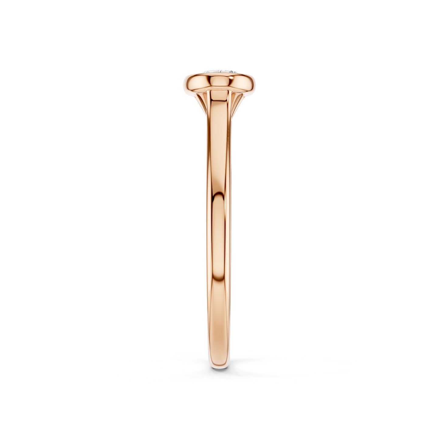 Oval East-West Bezel Ring