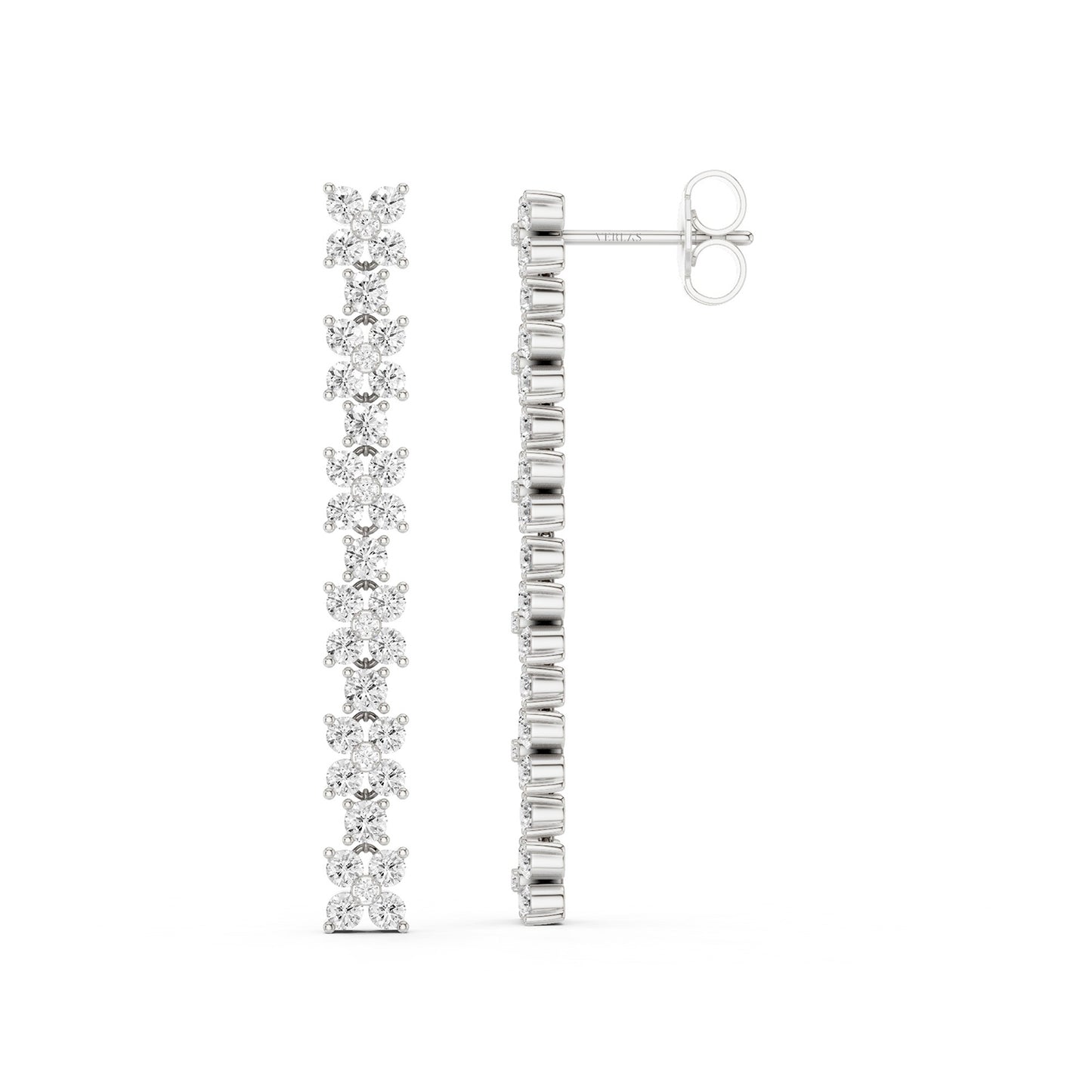 Alyssa Cascading Dangler Diamond Earrings