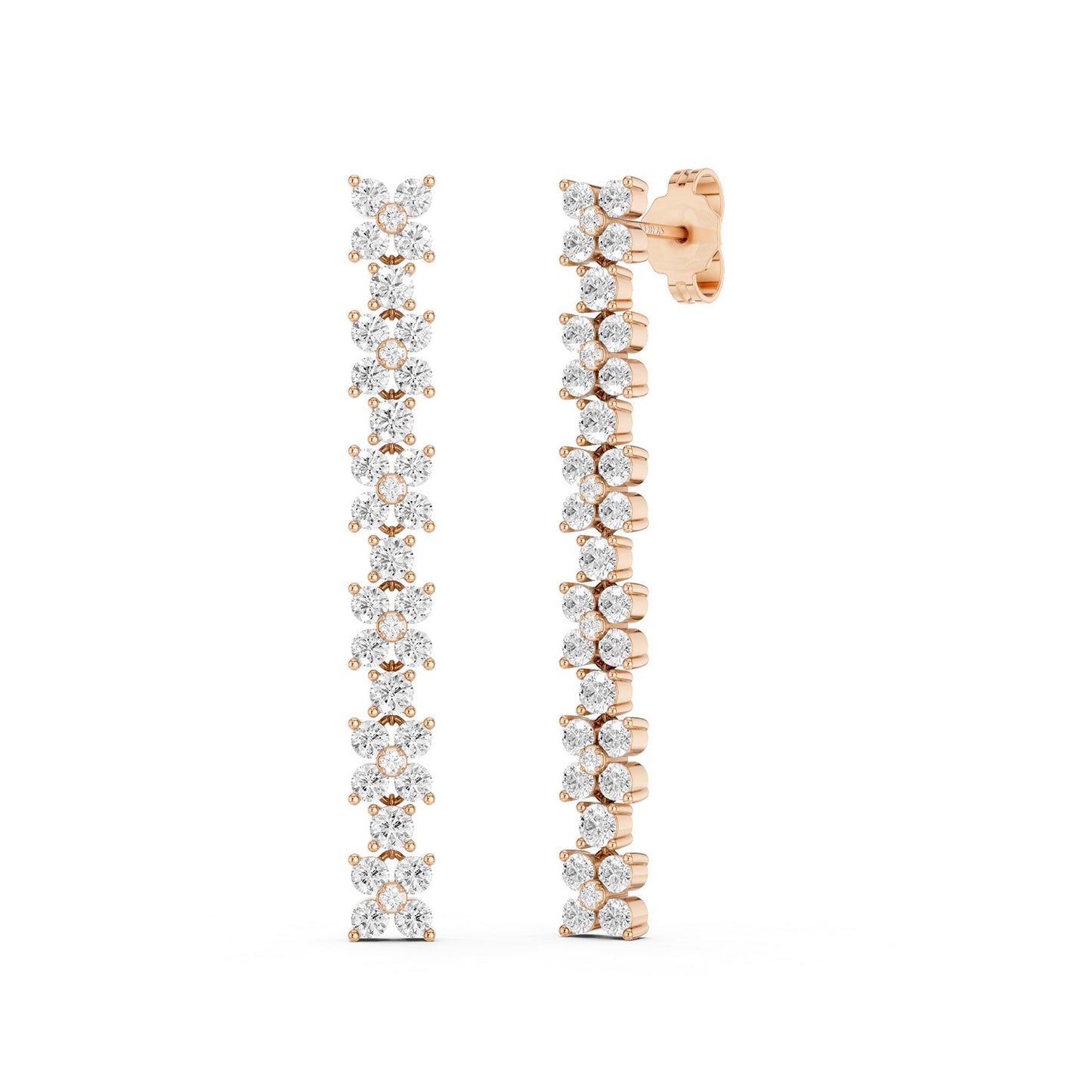 Alyssa Cascading Dangler Diamond Earrings