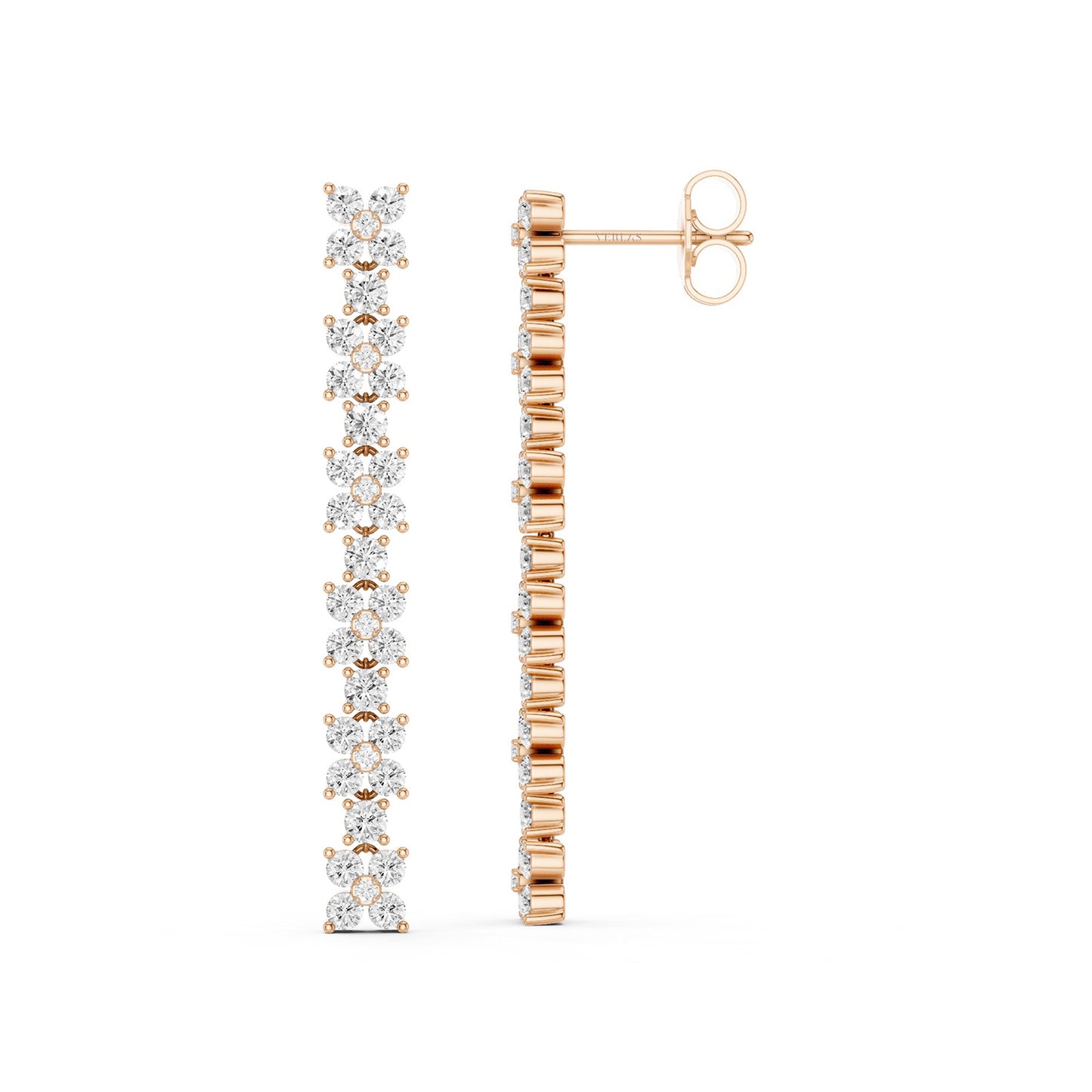 Alyssa Cascading Dangler Diamond Earrings