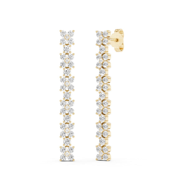 Alyssa Cascading Dangler Diamond Earrings