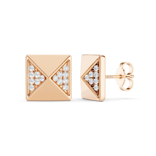 Zenyth Pyramid Diamond Studs