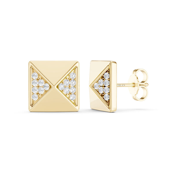 Zenyth Pyramid Diamond Studs
