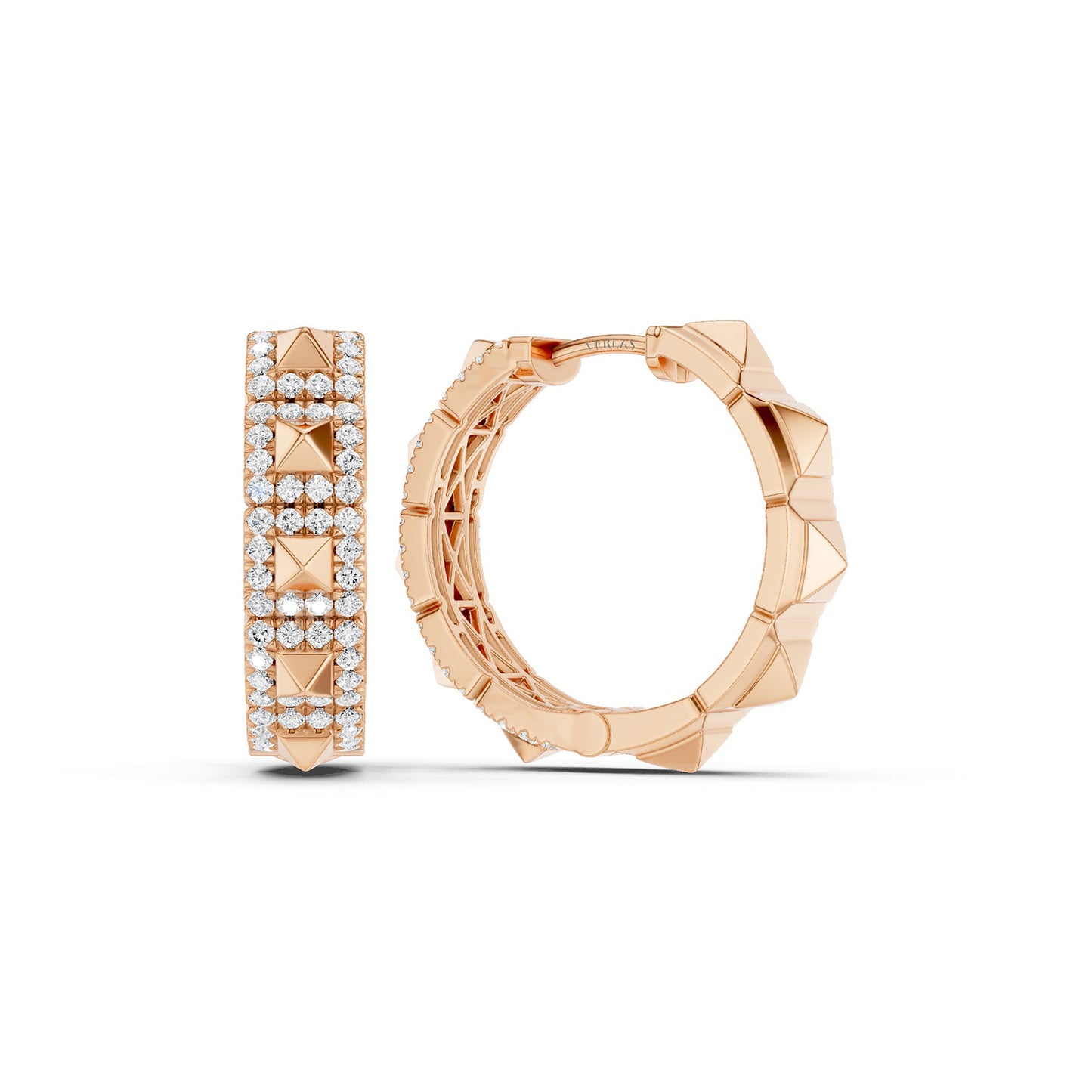 Zenyth Pyramid Luxe Diamond Huggies