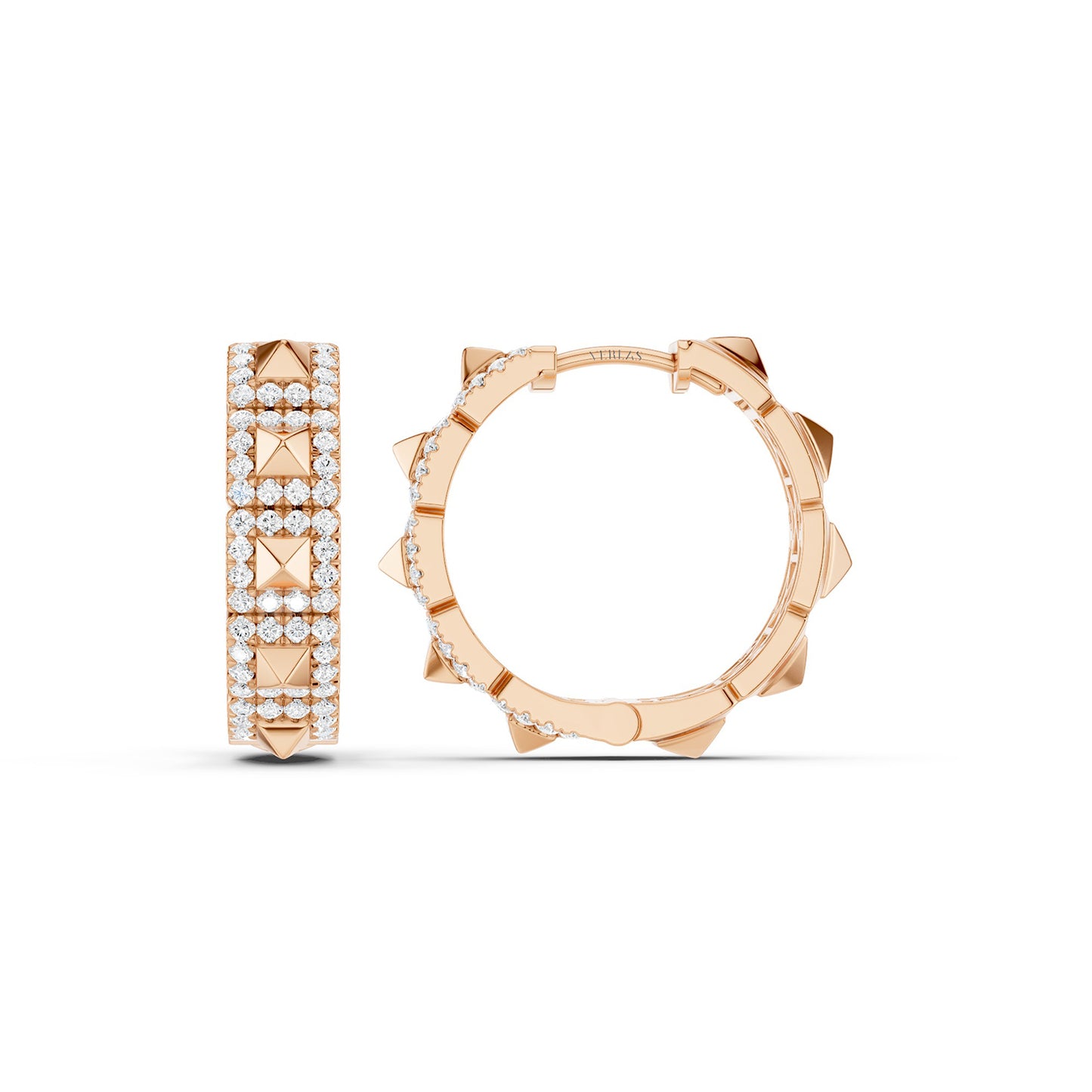 Zenyth Pyramid Luxe Diamond Huggies