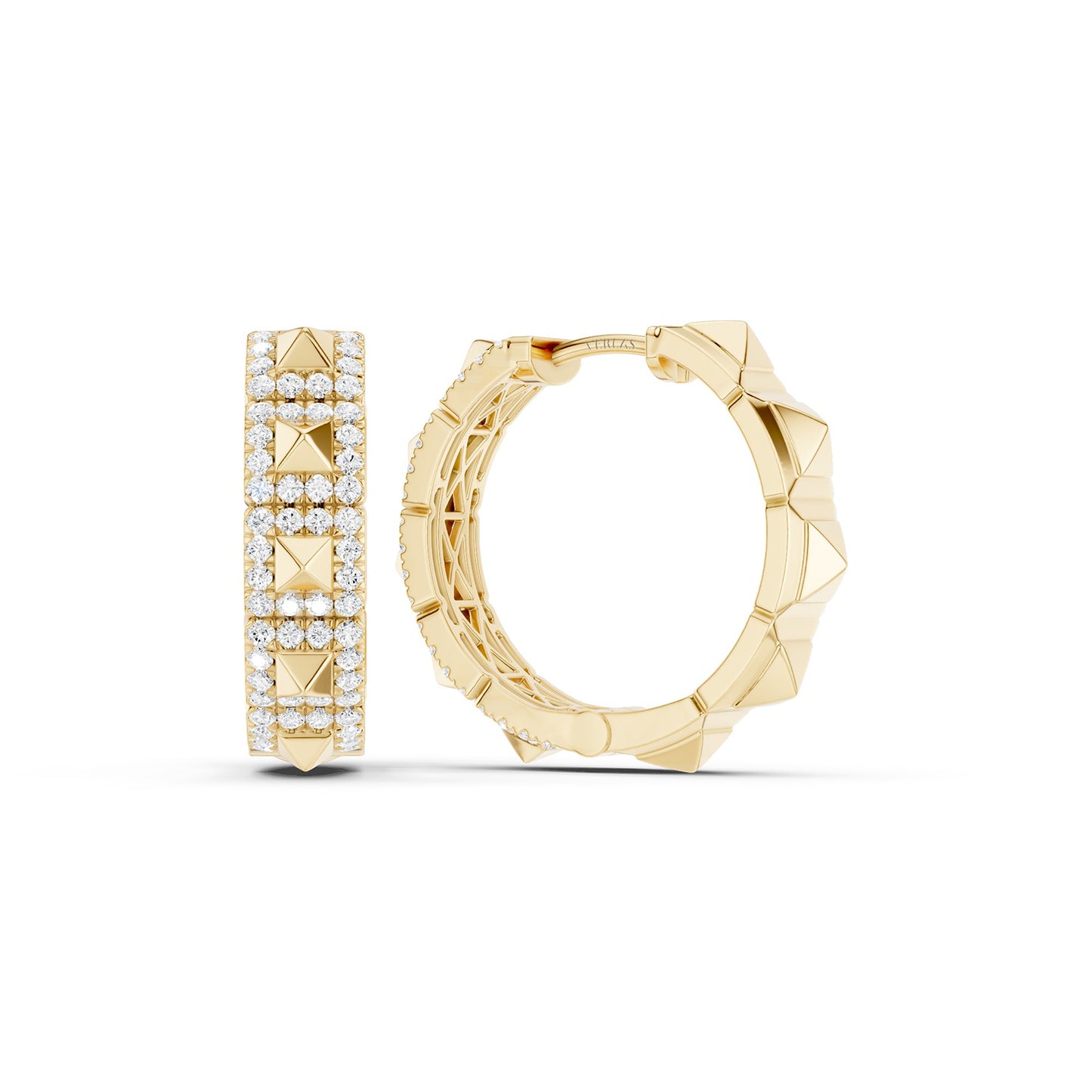 Zenyth Pyramid Luxe Diamond Huggies