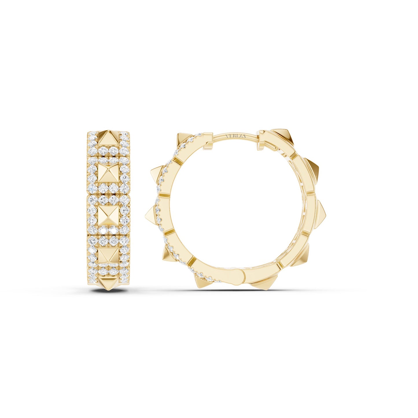 Zenyth Pyramid Luxe Diamond Huggies