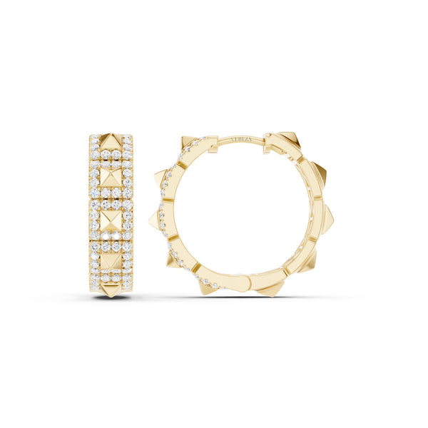 Zenyth Pyramid Luxe Diamond Huggies