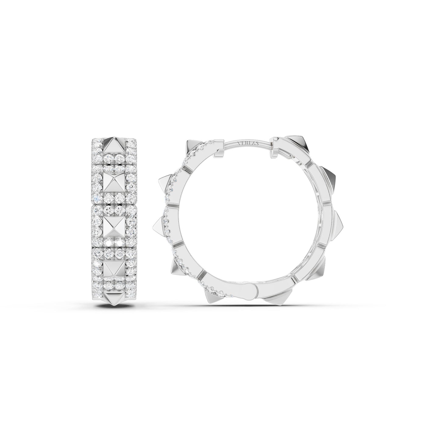 Zenyth Pyramid Luxe Diamond Huggies