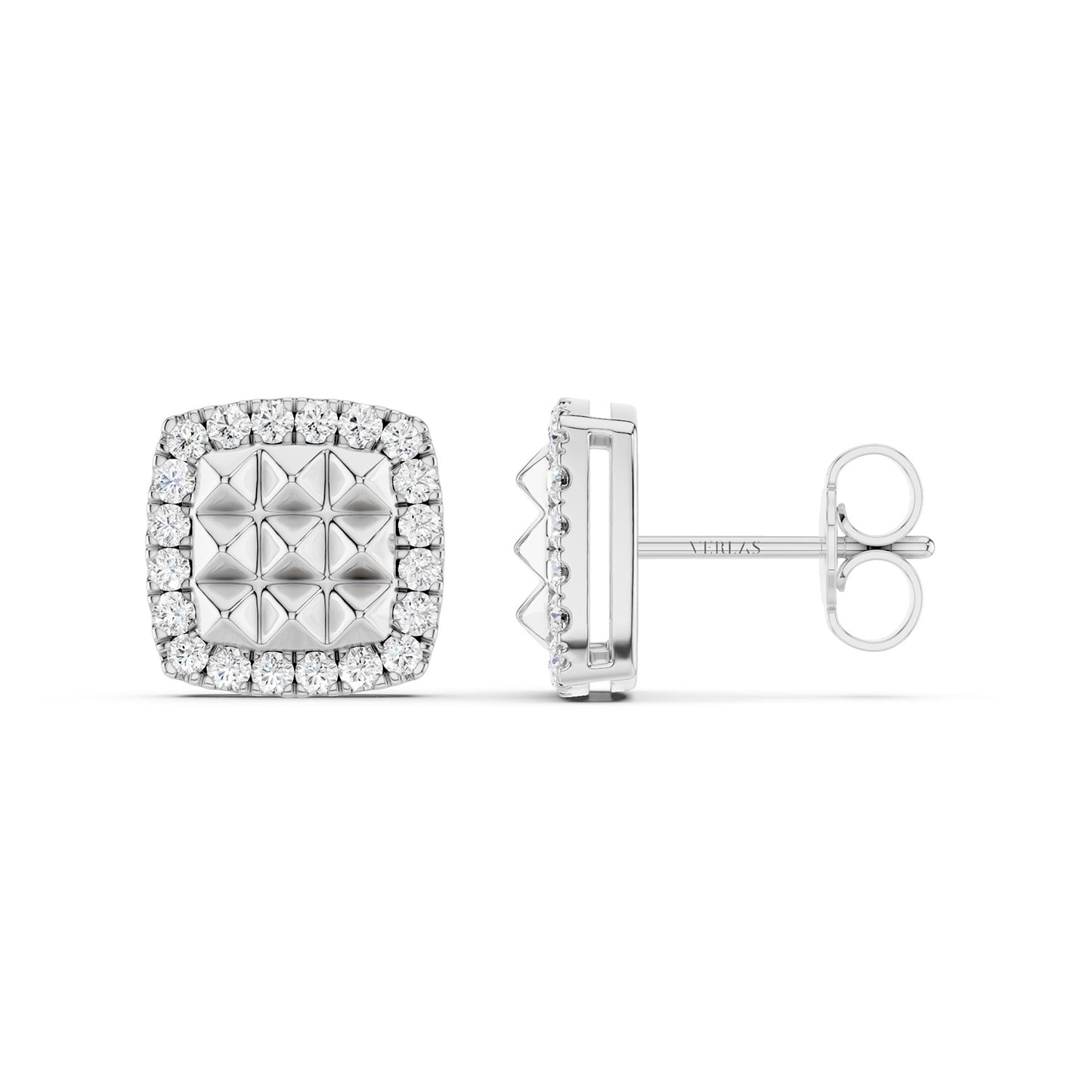 Zenyth Pyramid Radiant Diamond Studs