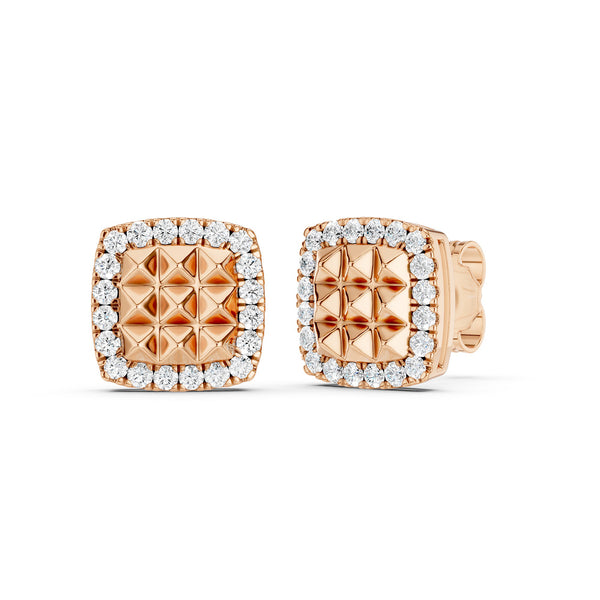 Zenyth Pyramid Radiant Diamond Studs