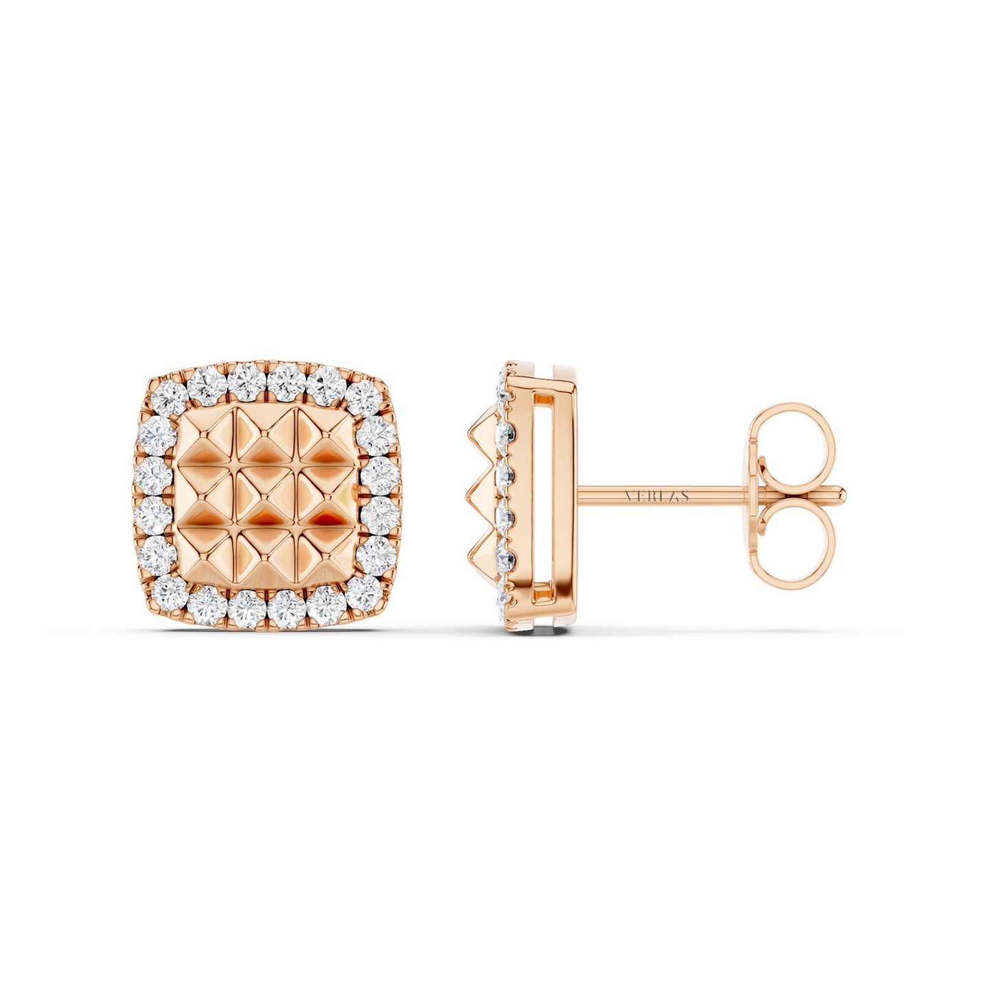 Zenyth Pyramid Radiant Diamond Studs