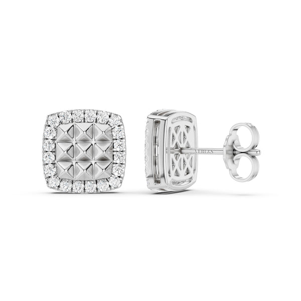 Zenyth Pyramid Radiant Diamond Studs