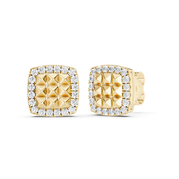 Zenyth Pyramid Radiant Diamond Studs