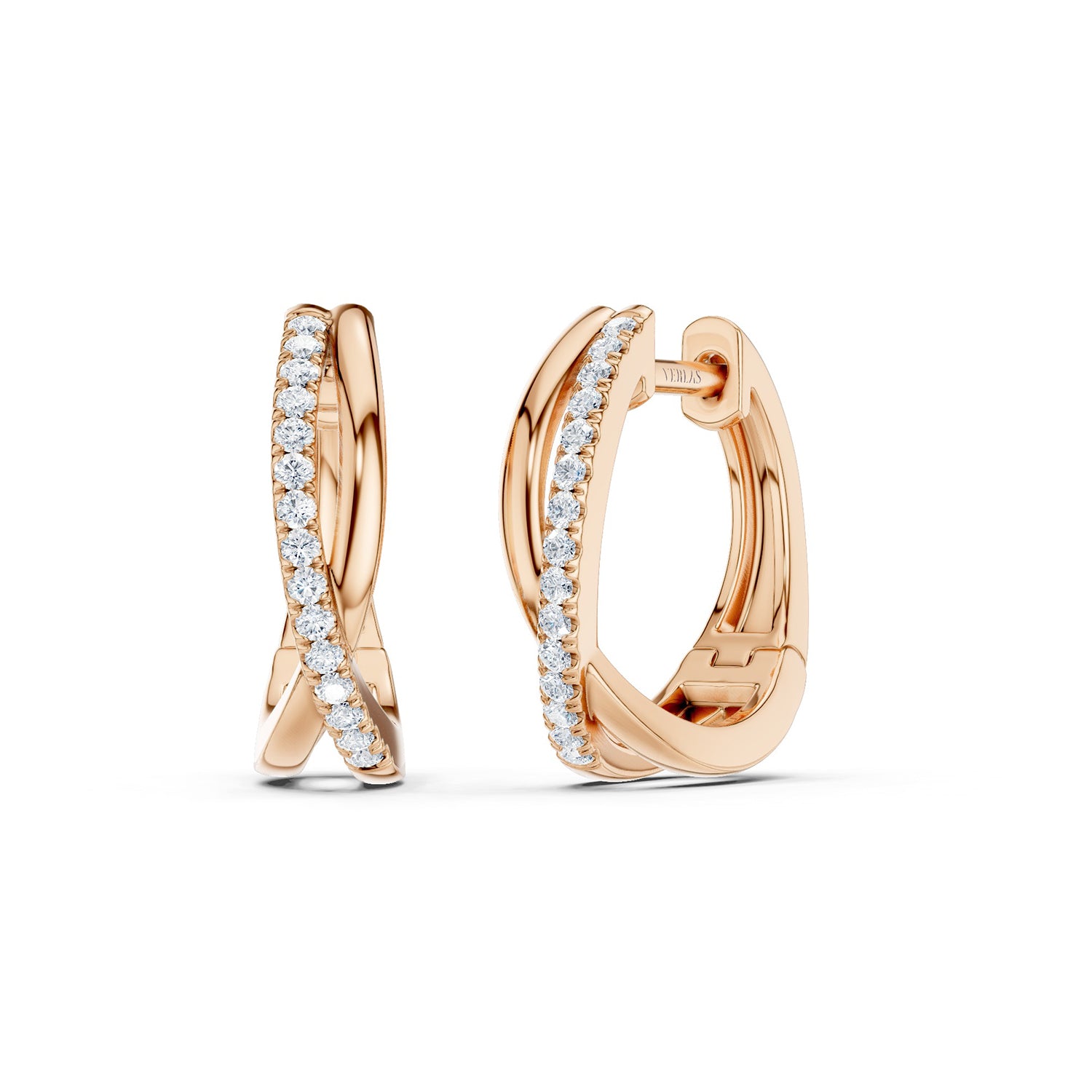 Twisted Radiant Huggie Hoops