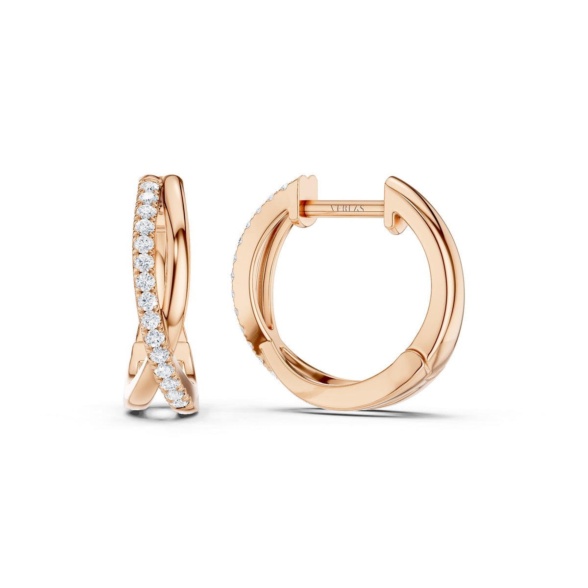 Twisted Radiant Huggie Hoops