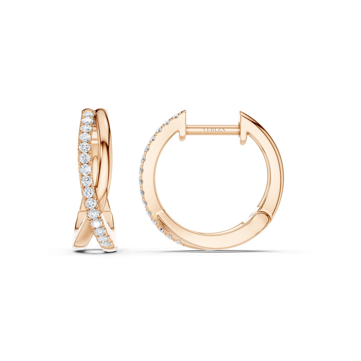 Twisted Radiant Huggie Hoops