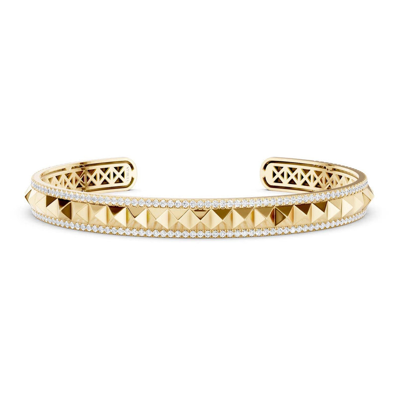 Zenyth Pyramid Spiked Cuff Bracelet