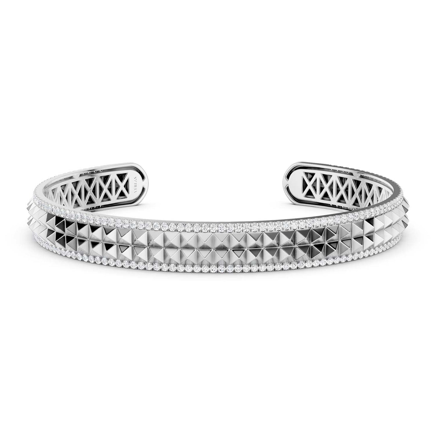 Zenyth Two-Tier Pyramid Cuff Bracelet