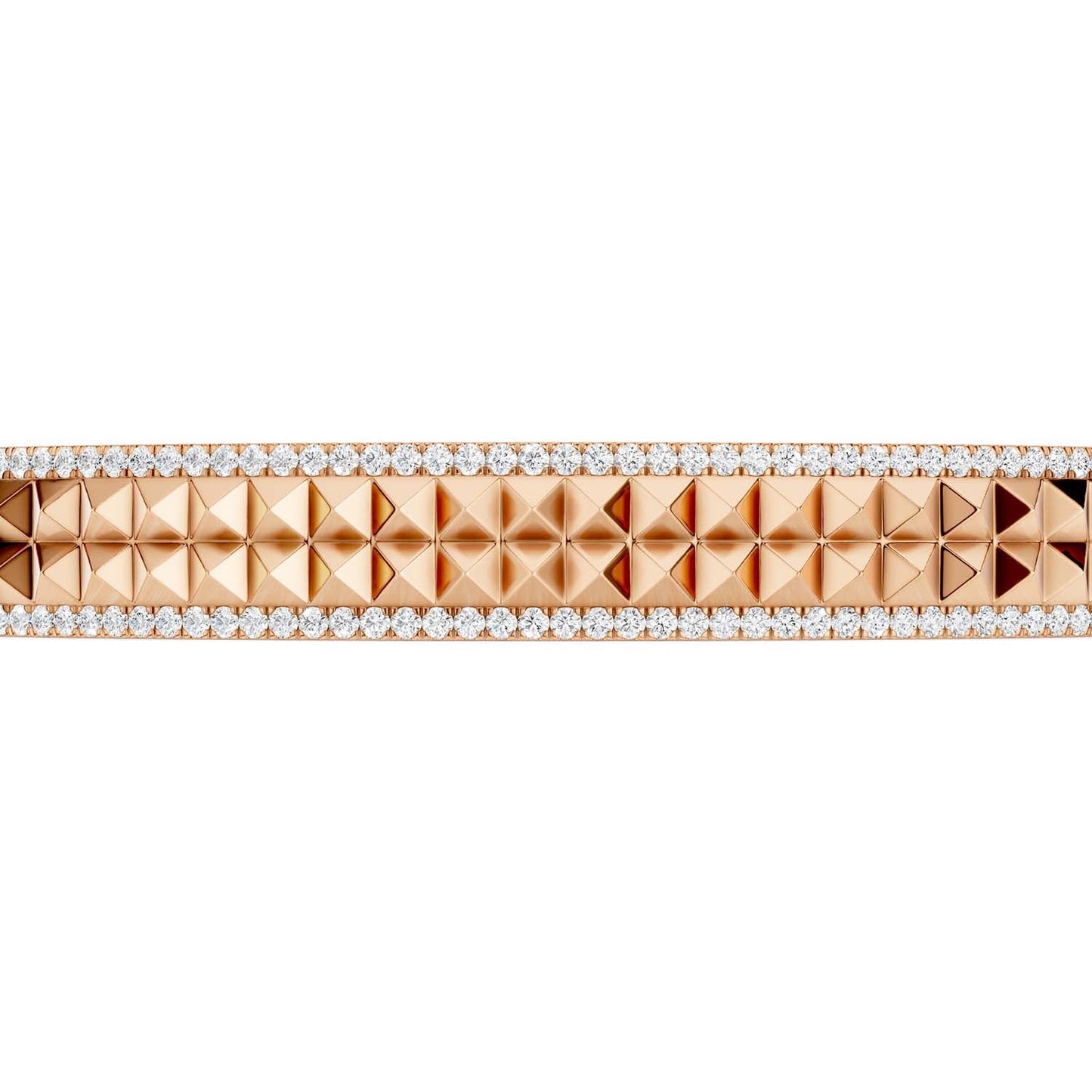 Zenyth Two-Tier Pyramid Cuff Bracelet