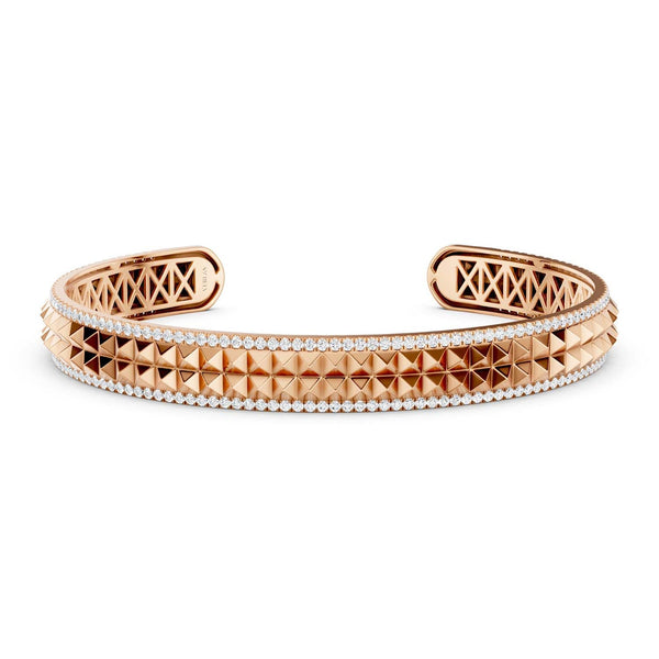 Zenyth Two-Tier Pyramid Cuff Bracelet
