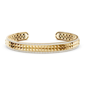 Zenyth Two-Tier Pyramid Cuff Bracelet