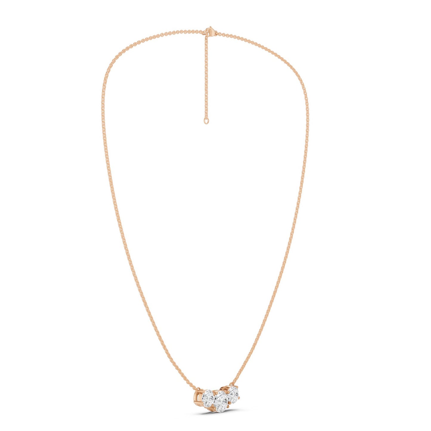 3-Stone Luxe Pendant Necklace
