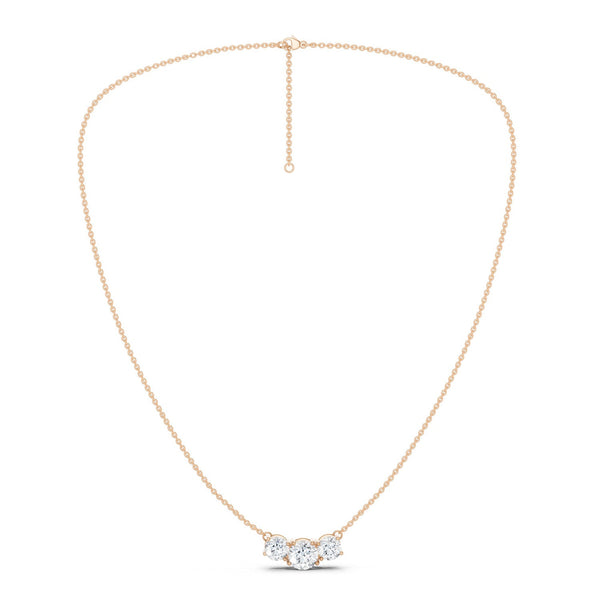 3-Stone Luxe Pendant Necklace