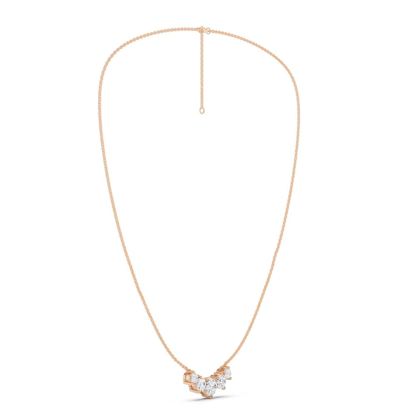 5-Stone Luxe Pendant Necklace